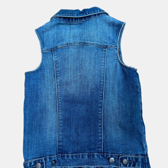 TRACTR GIRLS DENIM JEAN JACKET/VEST SLEEVELESS SIZE 10 - Picture 5 of 10